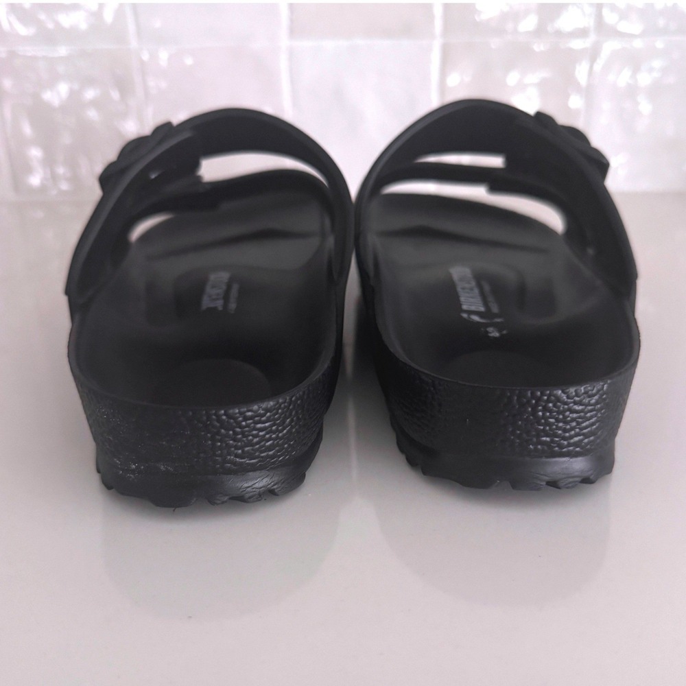 Birkenstock Arizona EVA Sandal Unisex 40 Black Double Strap Slide 9W/7M Casual - Picture 5 of 8
